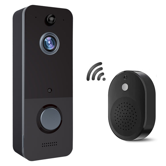 Wireless Doorbell Camera, Smart Video Doorbell Camera with PIR Motion Detection, 2.4G WiFi Compatible, HD Live Image, Night Vision, 2-Way Audio, Cloud Storage